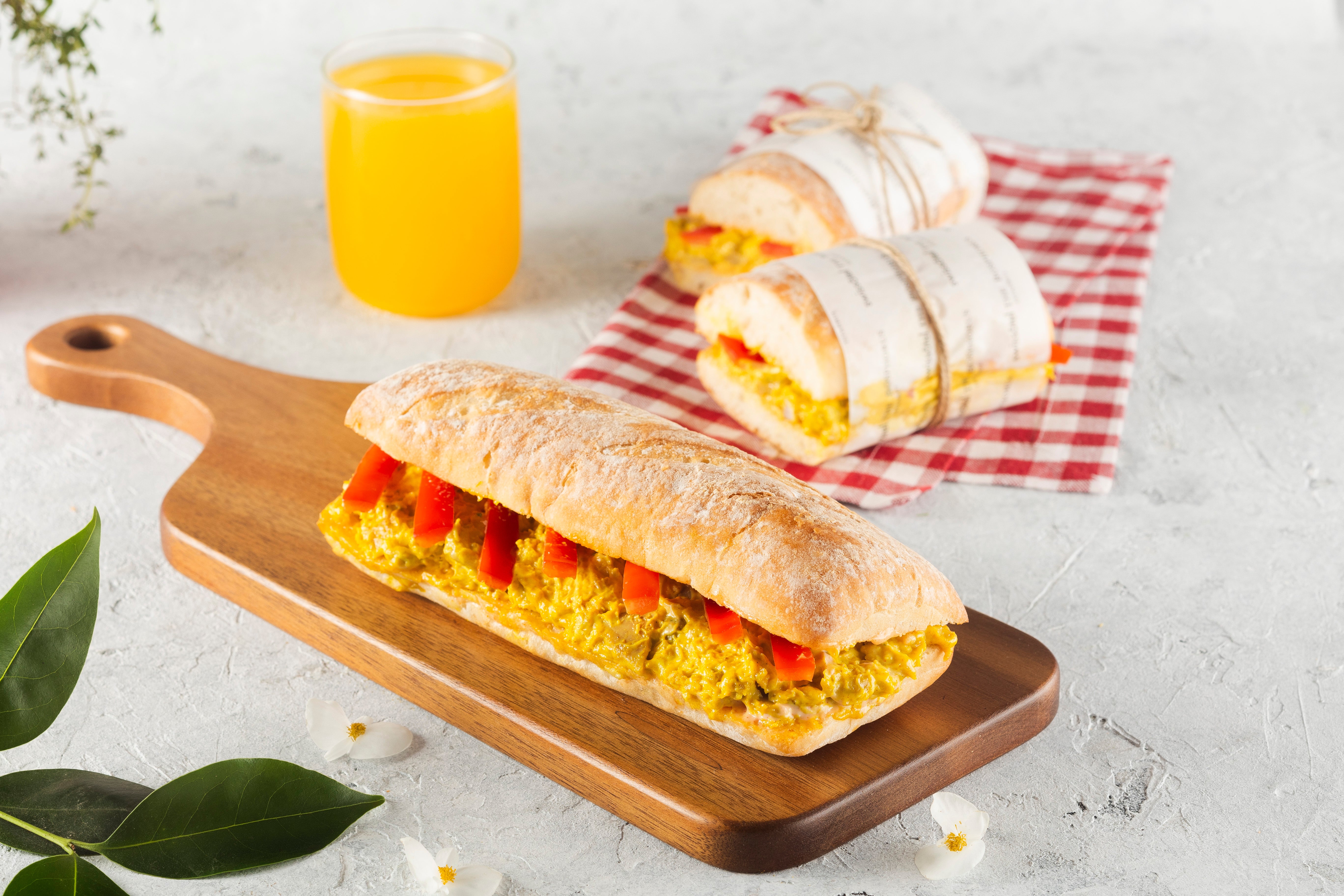 Körili Tavuklu Ciabatta Sandviç